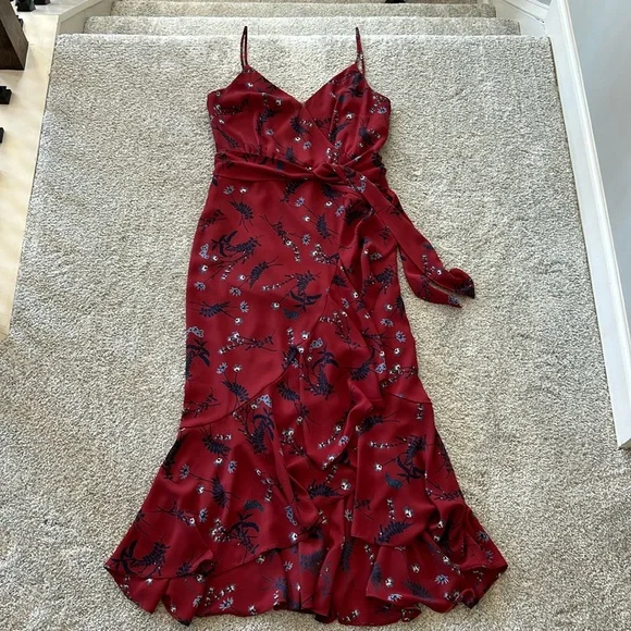 J. Crew Drapey Ruffle Faux Wrap Dress - Picture 3 of 10